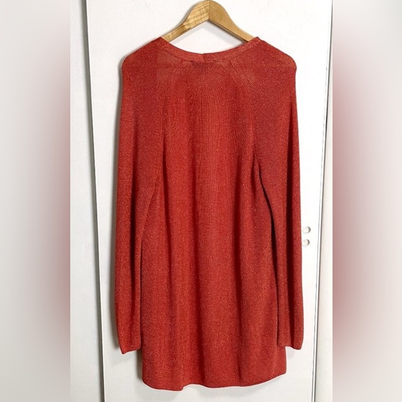 Ann Taylor Terracotta Open-Front Cardigan – Size (L) NWT🍁🍂✨ - Picture 6 of 6